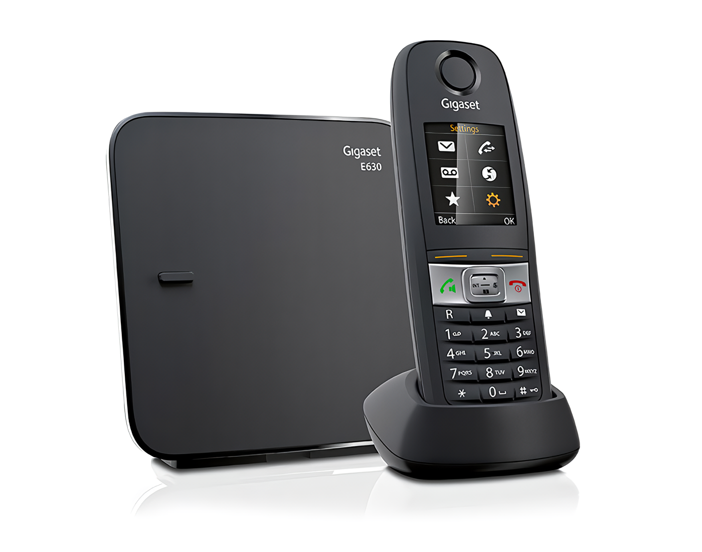 Gigaset E630 Siyah Telsiz Dect Telefon Işıklı Renkli Ekran Sms