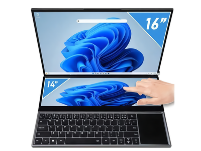 QUADRO Diamond Duo DS3212N i7-10850H 32GB 1TB SSD O/B Intel UHD 16" IPS + 14" IPS Dokunmatik DOS Notebook