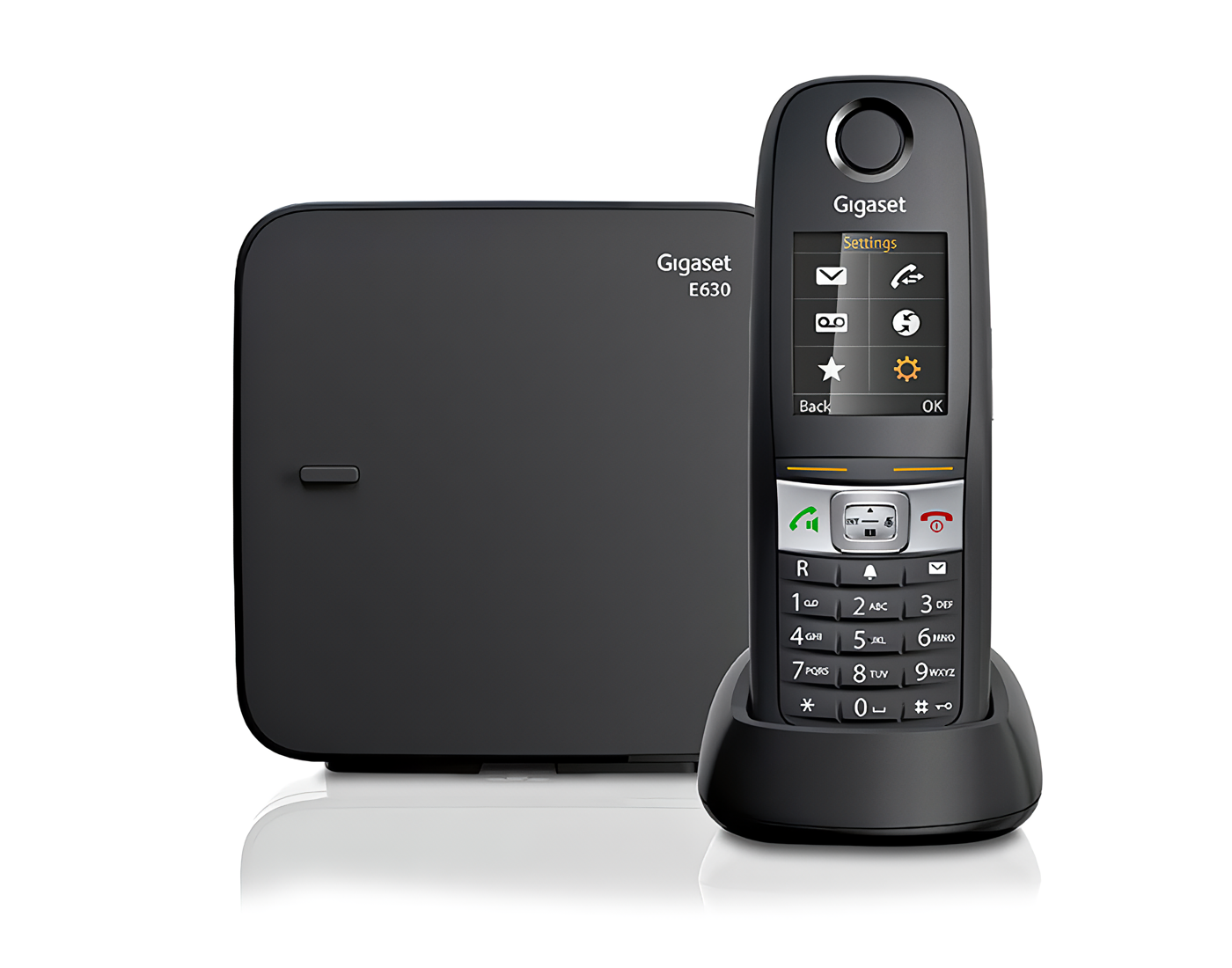 Gigaset E630 Siyah Telsiz Dect Telefon Işıklı Renkli Ekran Sms