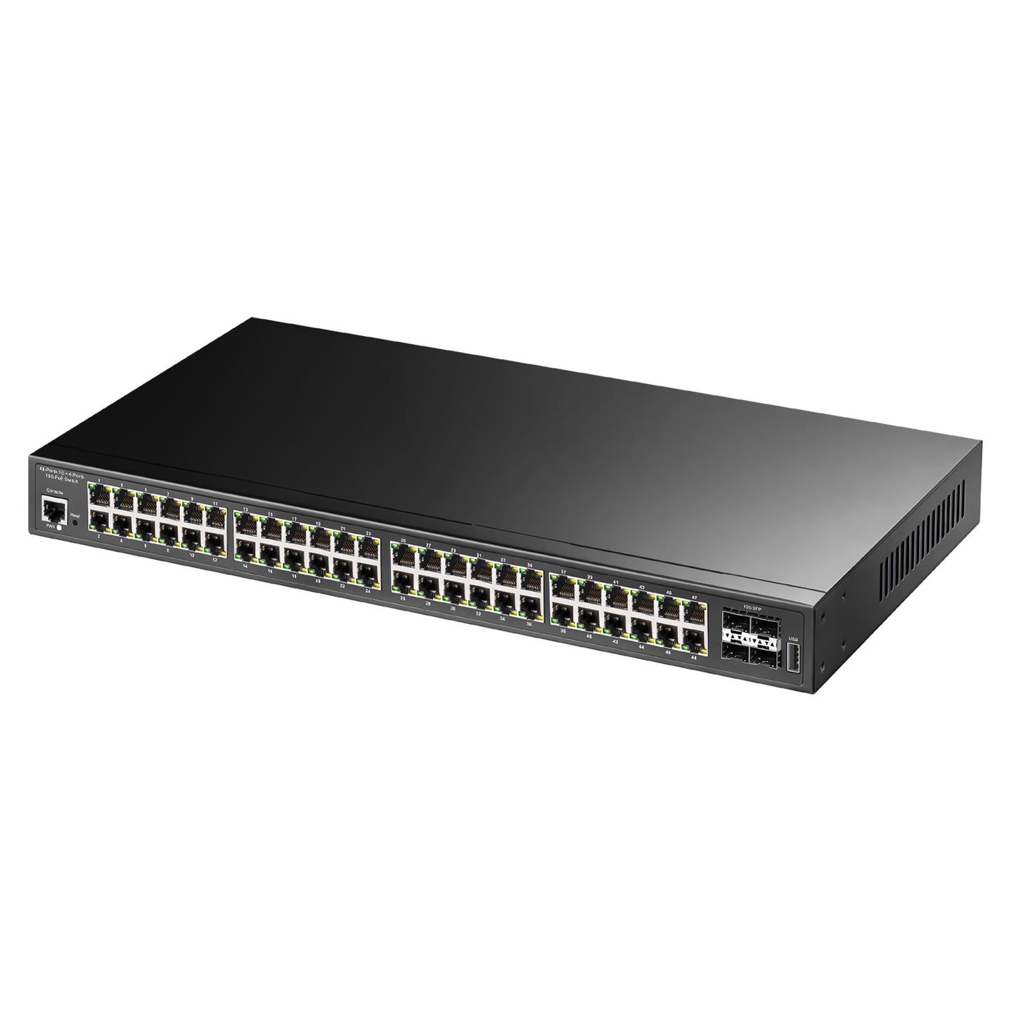 Cudy GS2048PS4 4SFP+,2Consol,48Port Base-TGigabit L2 Yönetilebilir 720WPoE++ Metal Rack Mount Switch