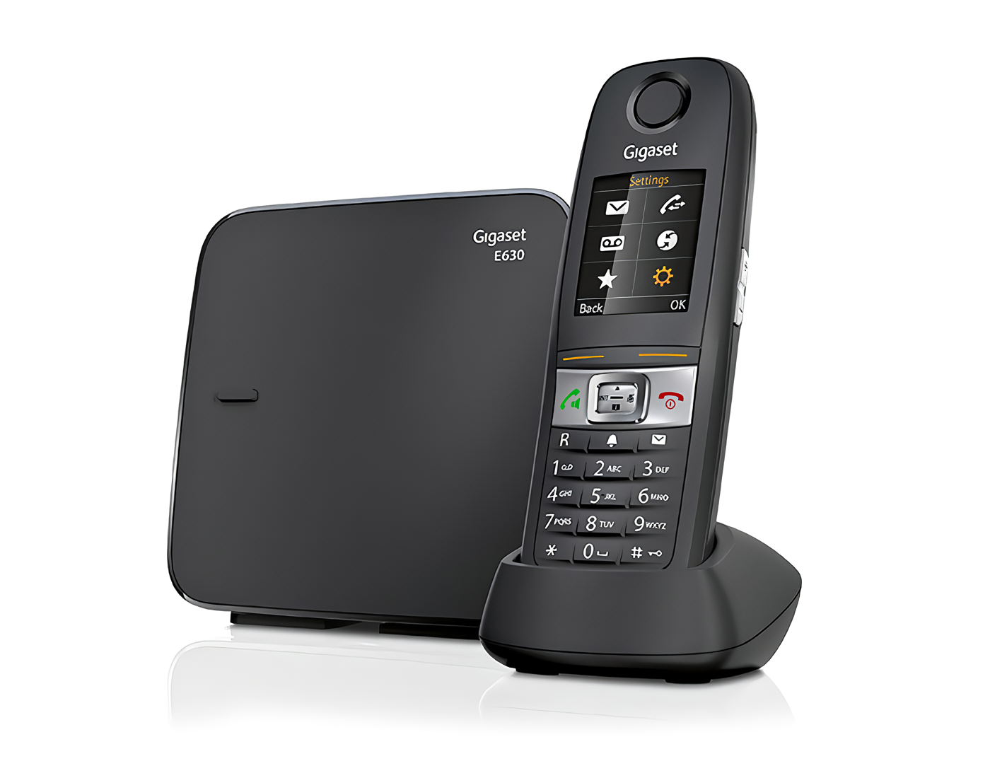 Gigaset E630 Siyah Telsiz Dect Telefon Işıklı Renkli Ekran Sms
