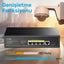 Cudy GS1005PTS1 1 Port Gigabit+ 4 Port Gigabit 120W PoE+1 Port SFP Gigabit Metal Switch