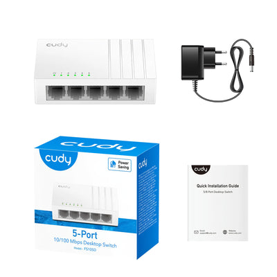 Cudy FS105D 10/100Mbps 5 Port Megabit Switch