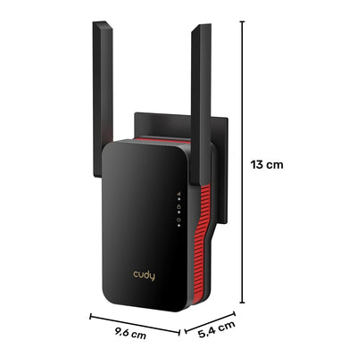 Cudy RE3000 5GHz 2402Mbps, 2.4GHz 574Mbps,Wi-Fi 6 Mesh 2x5dbi Menzil Artırıcı Repeater(AX3000Serisi)