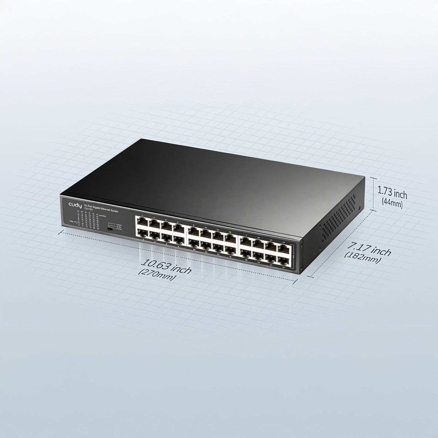 Cudy GS1024 16K MAC, 24 Port Gigabit Metal Switch