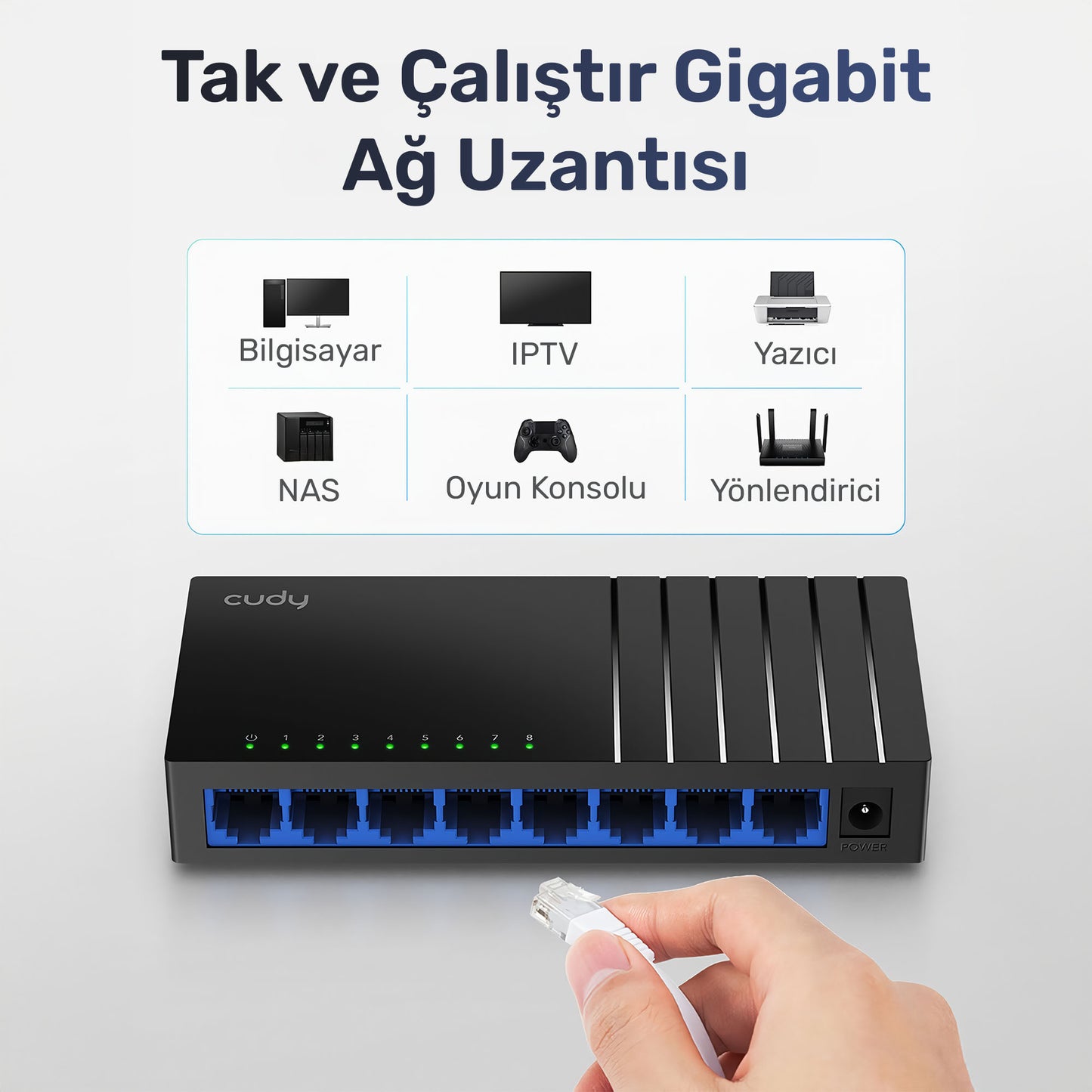 Cudy GS108D 10/100/1000M 8 Port Gigabit Switch