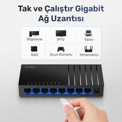 Cudy GS108D 10/100/1000M 8 Port Gigabit Switch