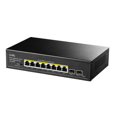 Cudy GS1008PS2 8 Port Gigabit 120W 250m PoE+, 2 Gigabit SFP Switch