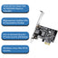 Cudy PE10 WOL 10/100/1000Mbps Gigabit PCI LAN Express Adaptör