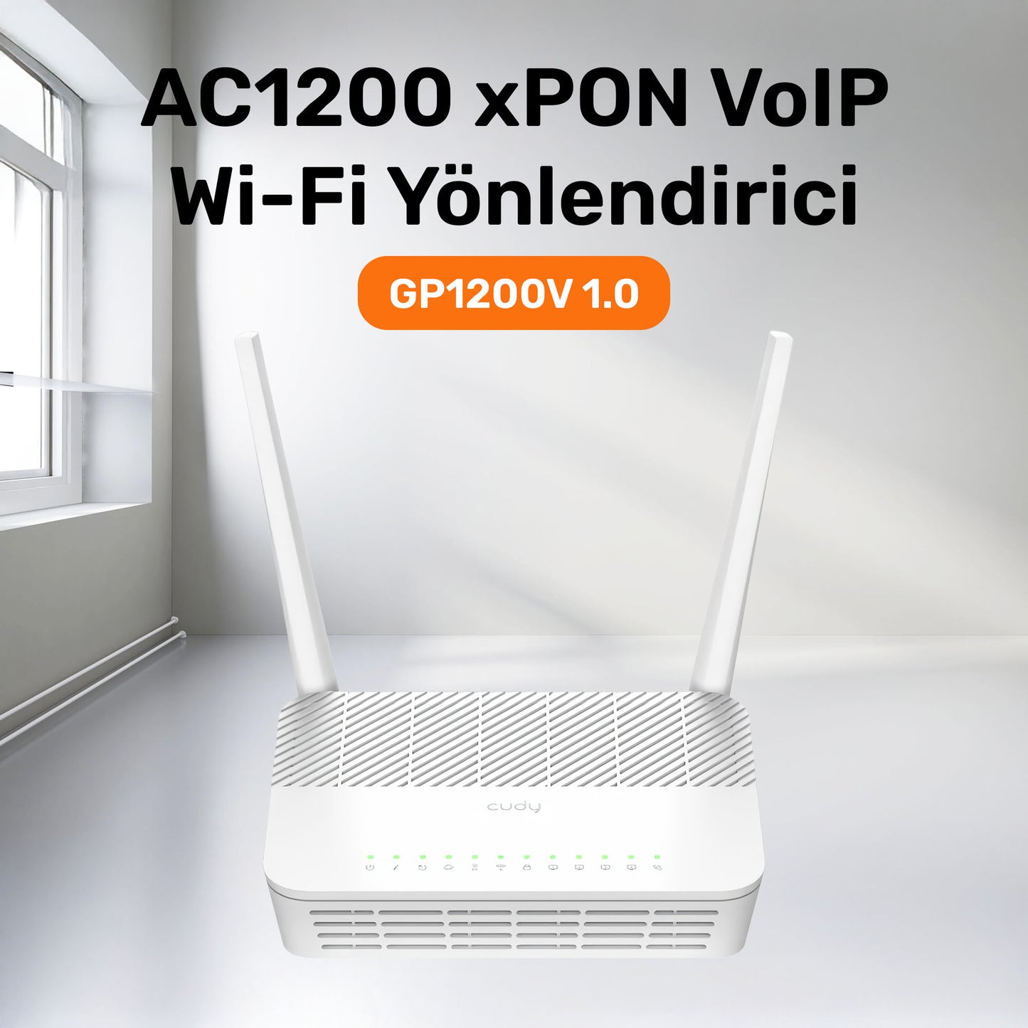 Cudy GP1200 300Mbps/2.4GHz 867Mbps/5GHz 1xPON 4xGigabit easyMesh/GPON/EPON Router