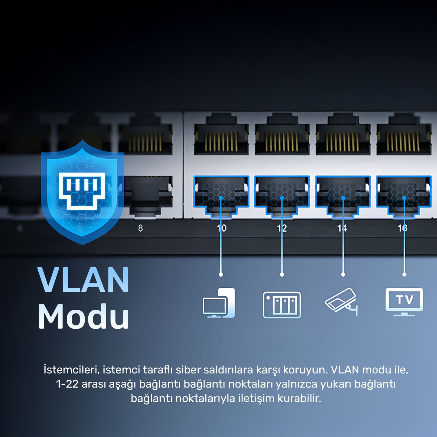 Cudy GS1024 16K MAC, 24 Port Gigabit Metal Switch