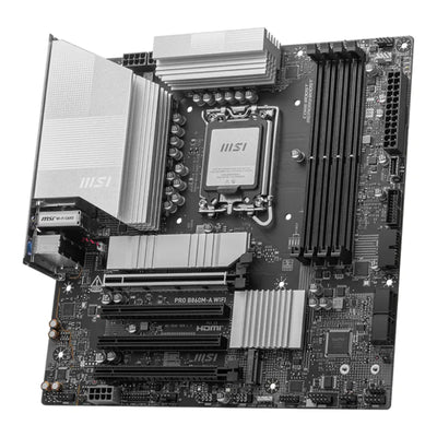 Msi Pro B860m-a Wifi Ddr5 8800mt/s 1xhdmi 1xdp 3xm.2 Matx 1851p (intel Ultra Processors Series2)