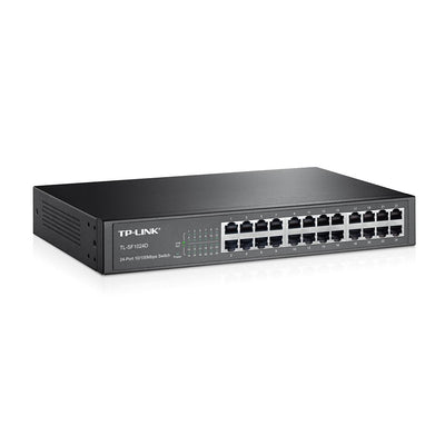 Tp-link Tl-sf1024d 24 Port 10/100 Metal Kasa Rackmount Switch