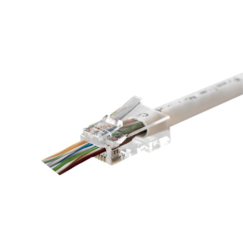 ORING MPC6U3EZ CAT6 PLUG U/UTP EZRJ45 YENI NESIL ALTIN UC KONNEKTOR 100 LU PAKET