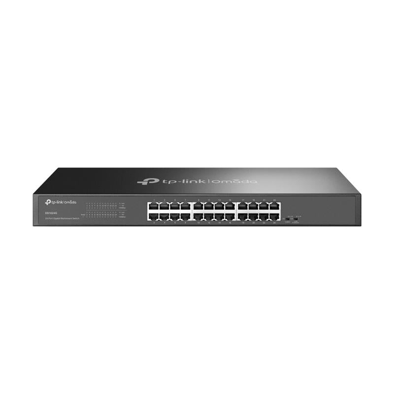 Tp-link Omada Ds1024g 24 Port Gigabit Metal Kasa Yonetilemez Rackmount Switch