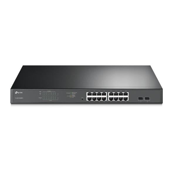 Tp-link Tl-sg1218mpe 16 Port Gigabit + 2xgigabit Sfp Uplink Yonetilebilir 192w Poe Rackmount Switch