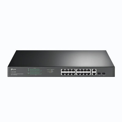 Tp-link Tl-sg1218mp 16 Port Gigabit+ 2x1gb Rj45/2xsfp Combo 250 Metre Poe Mesafe 250w Rackmount Switch