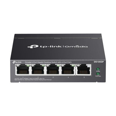 Tp-link Omada Ds105gp 4 Port Gigabit + 1 Port Gigabit Uplink 65w Poe Yonetilemez Switch