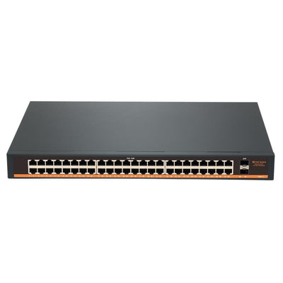 Tiwox Tp-g4820-poe800w 48 Port Gigabit + 2x 1gb Sfp Uplink Rackmount Poe Switch