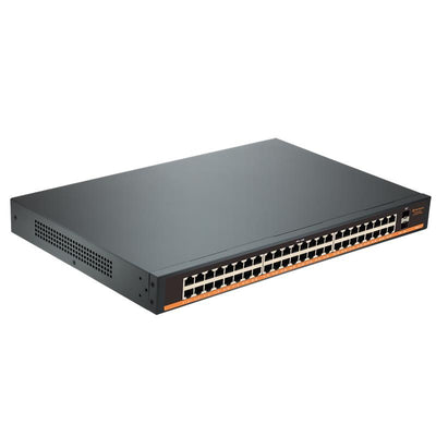 Tiwox Tp-g4820-poe800w 48 Port Gigabit + 2x 1gb Sfp Uplink Rackmount Poe Switch