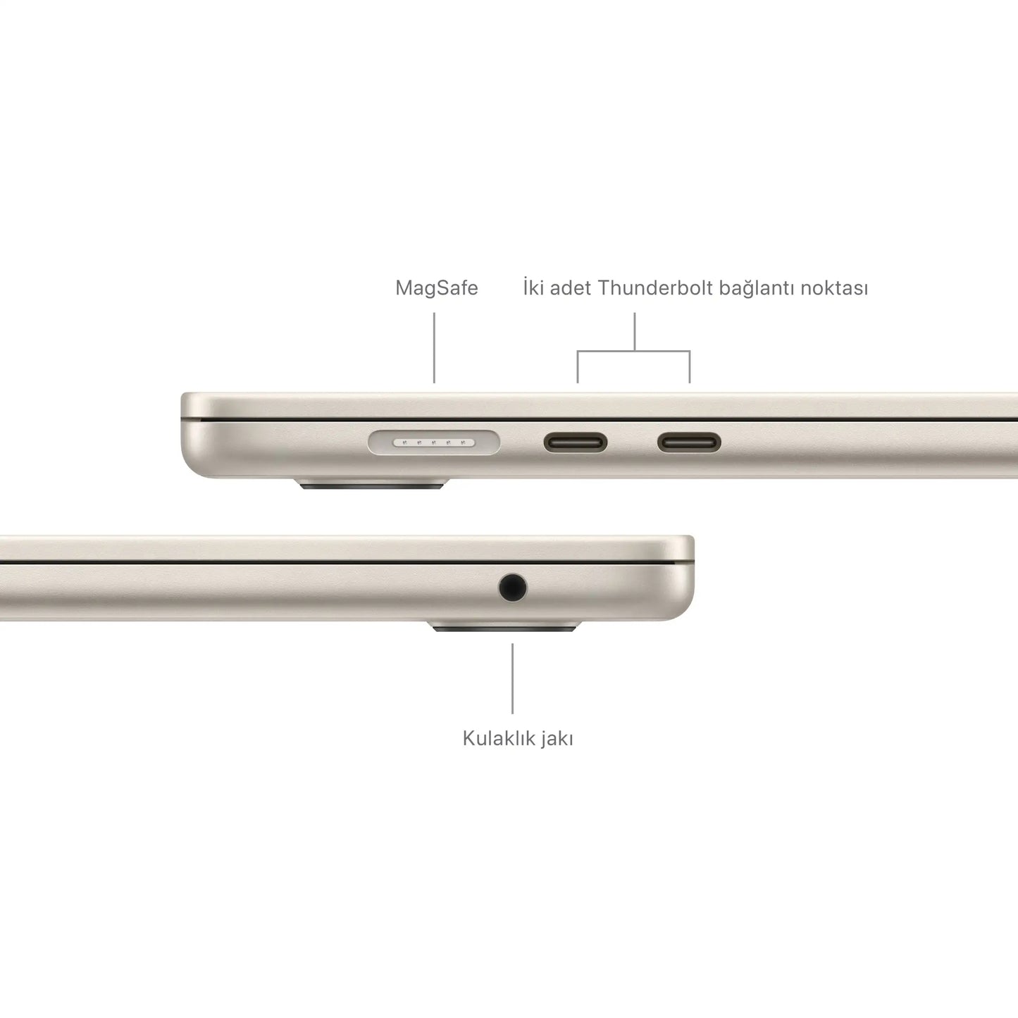 Apple MacBook Air MC9K4TU/A M3 24GB 512SSD 8CPU 10GPU 15.3" 3K MacOS Yıldız Işığı Dizüstü Bilgisayar
