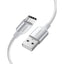 Ugreen Type-c To Usb-a 3a Qc Orgulu Hizli Sarj Kablosu 2 Mt Gumus Beyazi 60133
