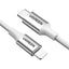 Ugreen Type-c To Lightning 3a Pd Mfi Sertifikali Orgulu Hizli Sarj Kablosu 2 Metre Gumus 70525