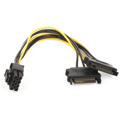 Dark Dk-cb-p203 2x Sata To 6+2 Pin Pci-ex Donusturucu Vga Guc Kablosu