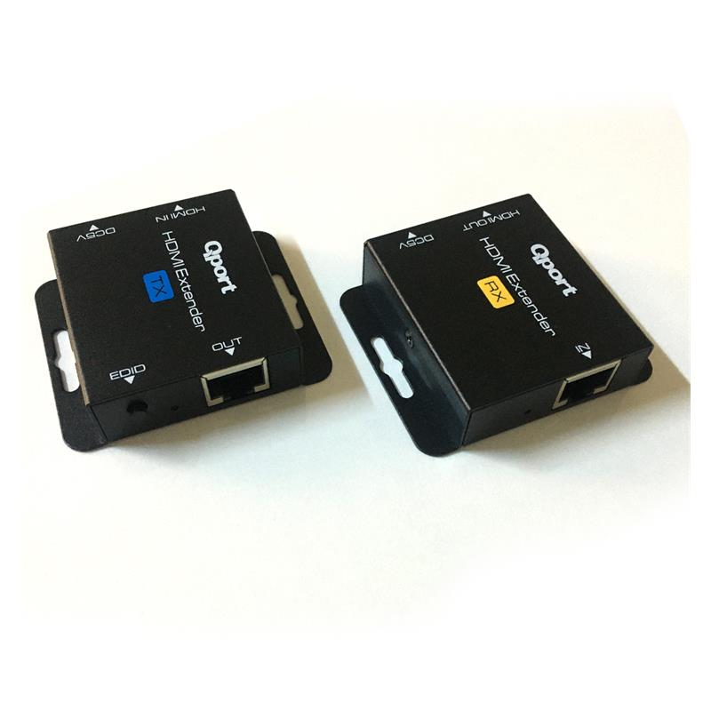 Qport Q-hex2 Hdmi Extender Cat6 60m 2 Li Paket (adaptor Dahil)