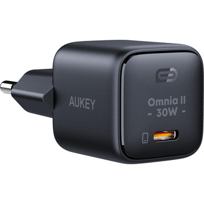 Aukey Pa-b1l-bk 30w Omnia Ii Mini Gan Type-c Pd Sarj Adaptoru