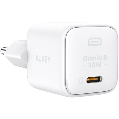 Aukey Pa-b1l-wh 30w Omnia Ii Mini Gan Type-c Pd Sarj Adaptoru 