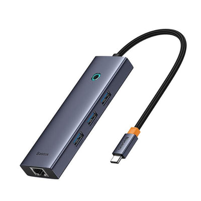 Baseus Ultra Joy 6in1 Multi Gri Type-c Hub Giris:type-c Cikis:usb X3, Type-c X1, Hdmi X1,eth Rj45 X1 B00052807813-00