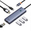 Baseus Ultra Joy 6in1 Multi Gri Type-c Hub Giris:type-c Cikis:usb X3, Type-c X1, Hdmi X1,eth Rj45 X1 B00052807813-00