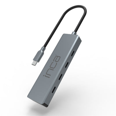 Inca ITPT-4T Type-C Hub - 4 Port USB-C 3.1 Çoklayıcı 10Gbps Alüminyum Kasa