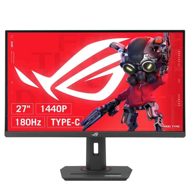 ASUS XG27ACS ROG STRIX GAMING 27" LED IPS 1ms 180Hz 2560x1440 WQHD 2K HDMI DP USB-C (Vesa) G-Sync HDR400 Siyah Monitör