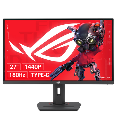 ASUS XG27ACS ROG STRIX GAMING 27" LED IPS 1ms 180Hz 2560x1440 WQHD 2K HDMI DP USB-C (Vesa) G-Sync HDR400 Siyah Monitör