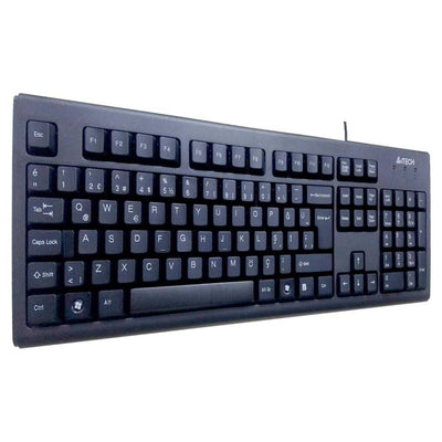 A4TECH KM-720 FN Multimedya F Türkçe USB Kablolu Klavye - Siyah