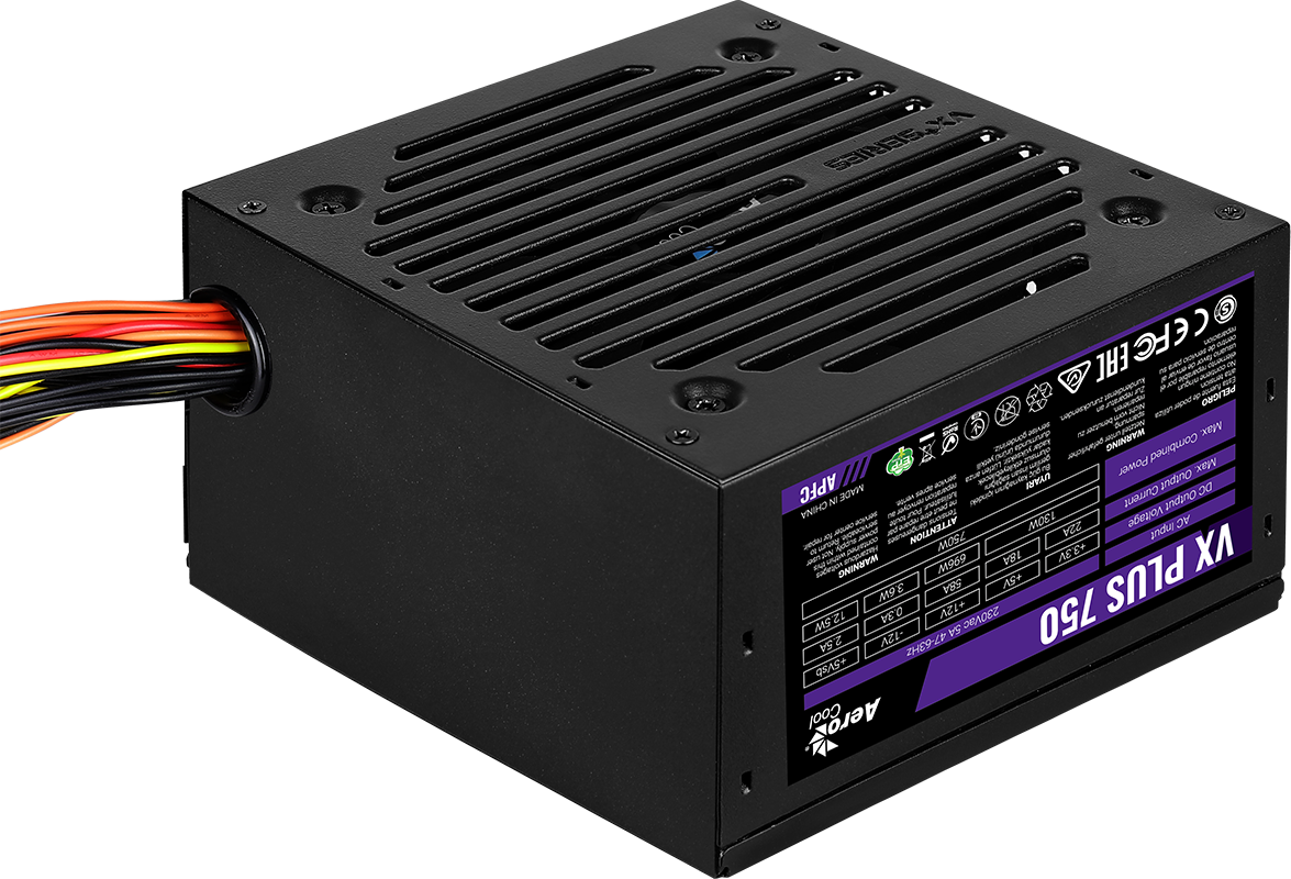 AEROCOOL AE-VXP750 750W Power Supply Aktif PFC