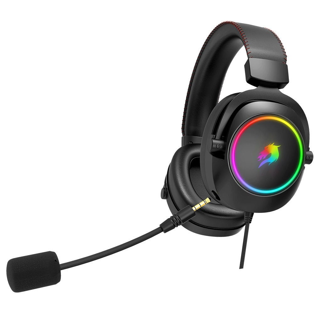 GAMEBOOSTER GB-H44 RGB USB 7.1 Profesyonel Siyah Kulaküstü Mikrofonlu Kulaklık