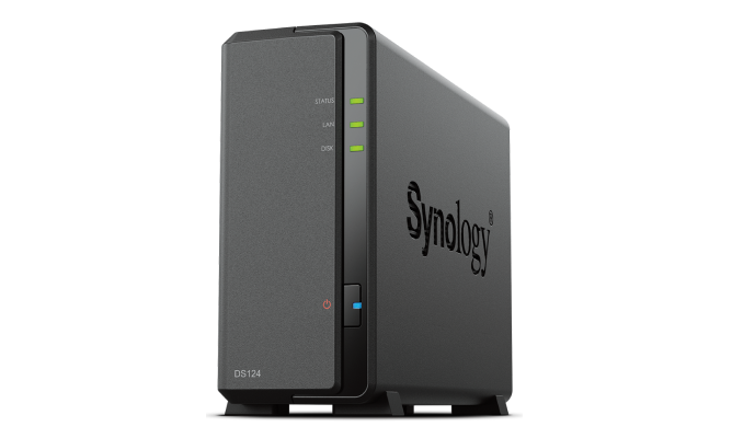 SYNOLOGY DS124 1x3.5" Disk Yuvalı RAID(0) NAS Server
