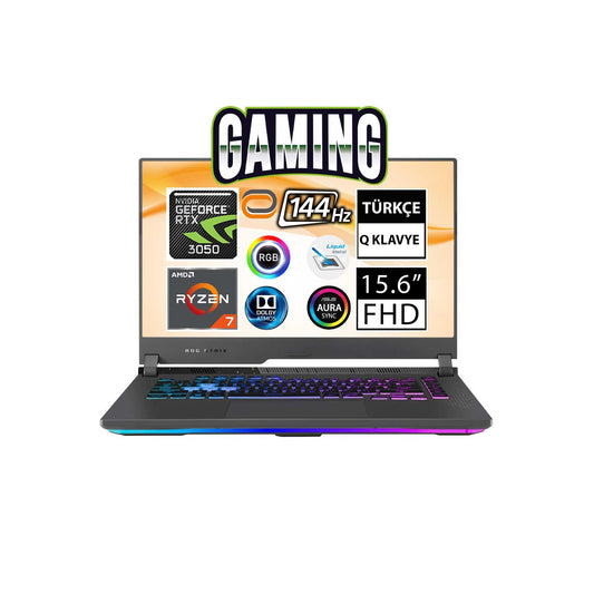 Asus ROG Strix G15 G513RC-HN194 Ryzen7 6800HS RTX3050 15.6" FullHD Taşınabilir Bilgisayar