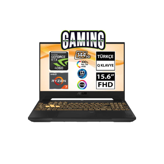 Asus TUF Gaming A15 FA507NV-LP037 Ryzen7 7735HS RTX4060 15.6" FullHD Taşınabilir Bilgisayar