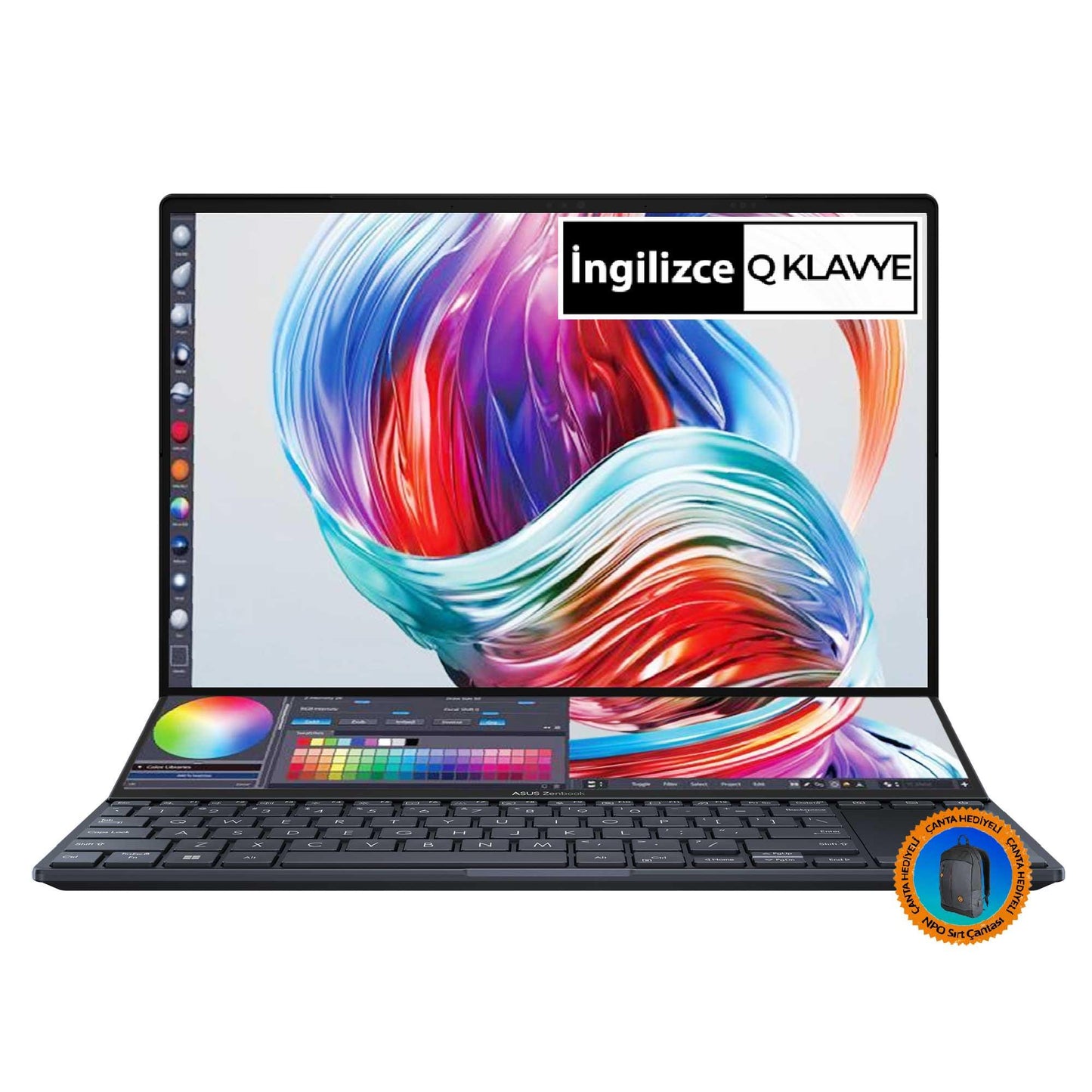 ASUS Zenbook Pro 14 Duo UX8402VU-AS96T00TT i9-13900H RTX4050 14.5" Touch Taşınabilir Bilgisayar