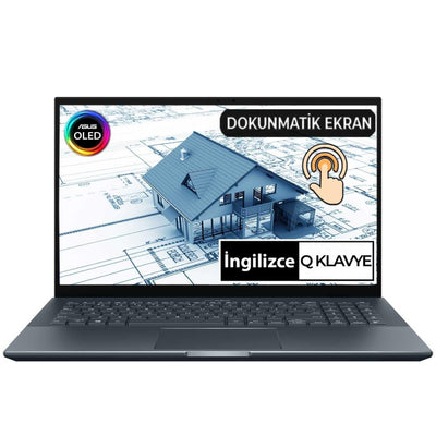 Asus ZenBook Pro 15 OLED UM535QE-X00TT Ryzen9 5900HX RTX3050Ti 15.6" FullHD Touch Dizüstü Bilgisayar