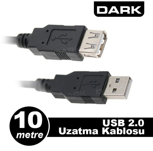 DARK DK-CB-USB2EXTL1000 10 Mt USB 2.0 USB Uzatma Kablosu