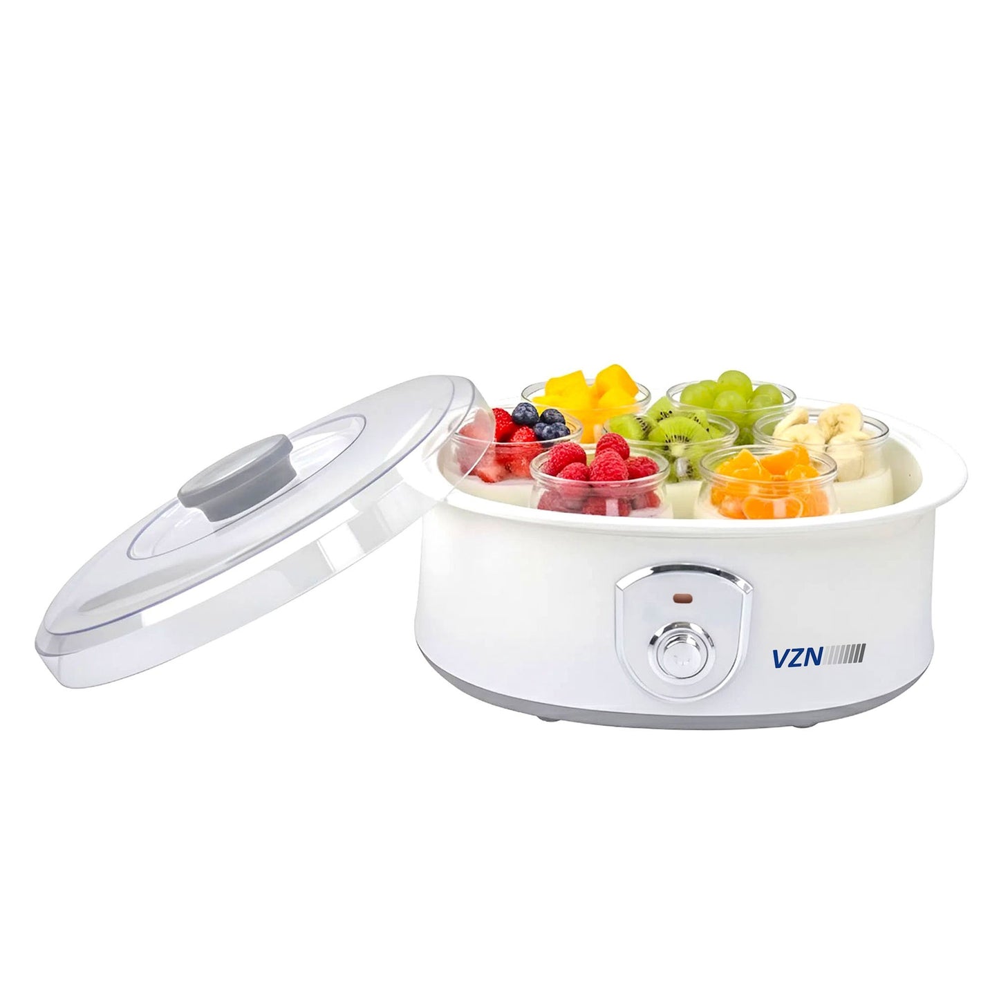 VZN 20W 1,5Lt. 7 Kavanozlu  Bebek Ek Gıda Başlangıç Seti ve Profesyonel Yoğurt Mayalama Makinesi