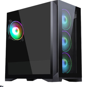 FRISBY FC-9450G MORO 750W 80+ Bronze Siyah Dual-Ring RGB Fan Mid Tower ATX Kasa