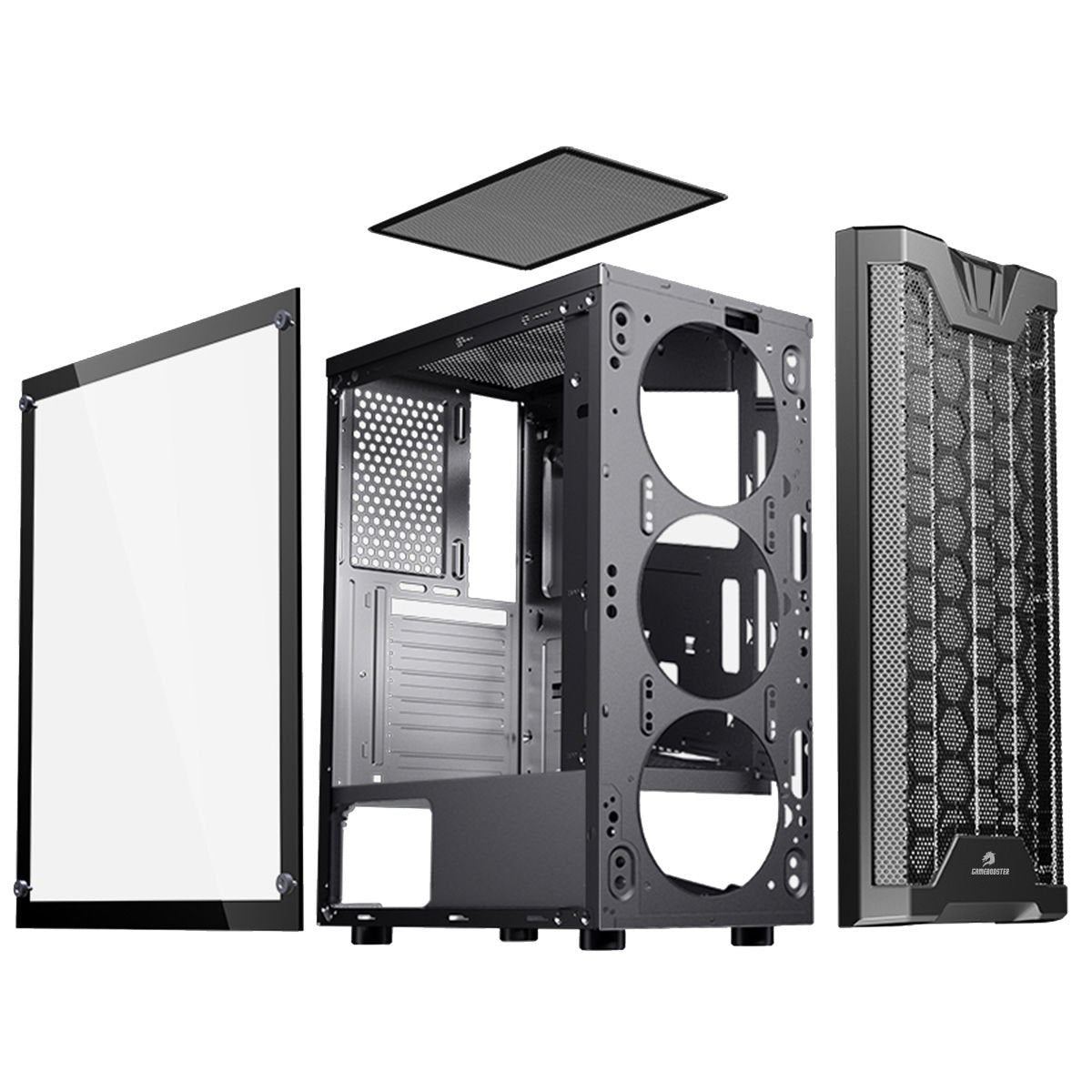 GAMEBOOSTER GB-F3101B Powersız Siyah Mesh Panel Mid Tower ATX Kasa