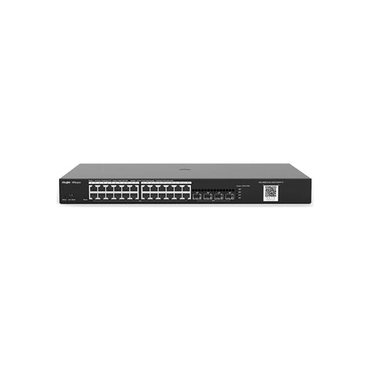 RUIJIE-REYEE RG-NBS3100-24GT4SFP-P 24 Port 10/100/1000 Yönetilebilir (L2) 4 SFP Rack mount 24 Adet Poe 370W Switch