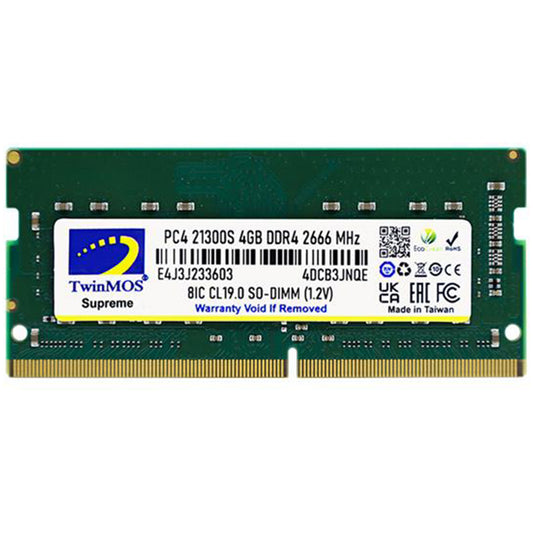 4 GB DDR4 2666MHZ TWINMOS 1.2V CL19 NB MDD44GB2666N